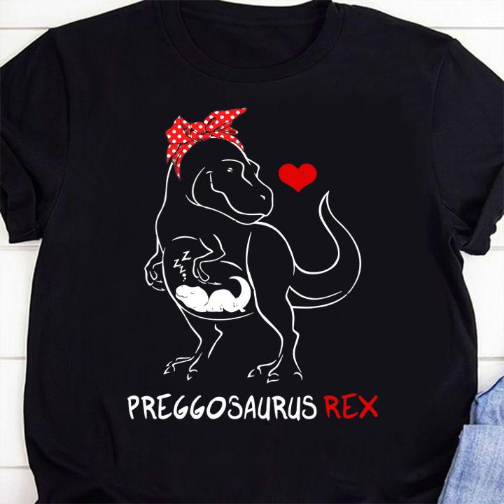 Official Pregosaurus Funny Dinosaur Pregnancy Halloween t-shirt shirt