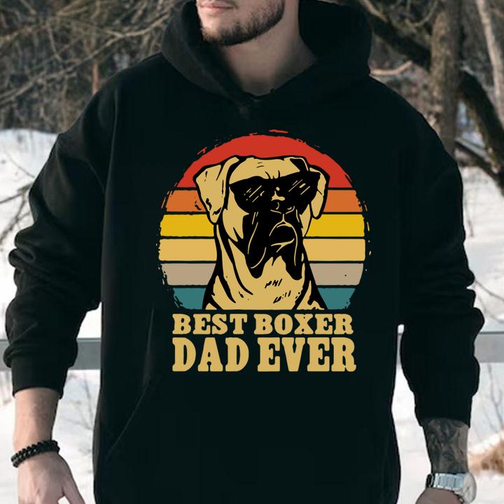 Vintage Best Boxer Dad Ever Father's Day t-shirt hoodie