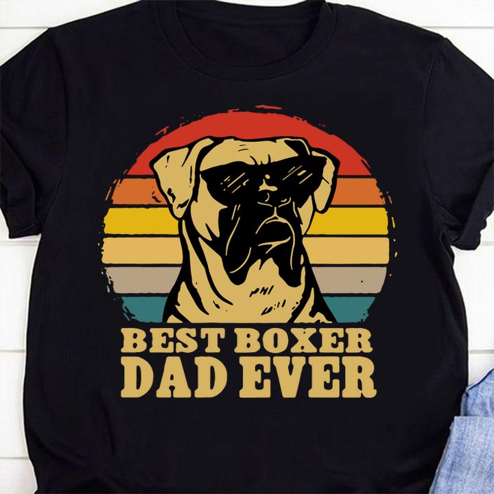 Vintage Best Boxer Dad Ever Father's Day t-shirt shirt