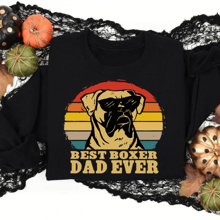 Vintage Best Boxer Dad Ever Father's Day t-shirt sweatshirt