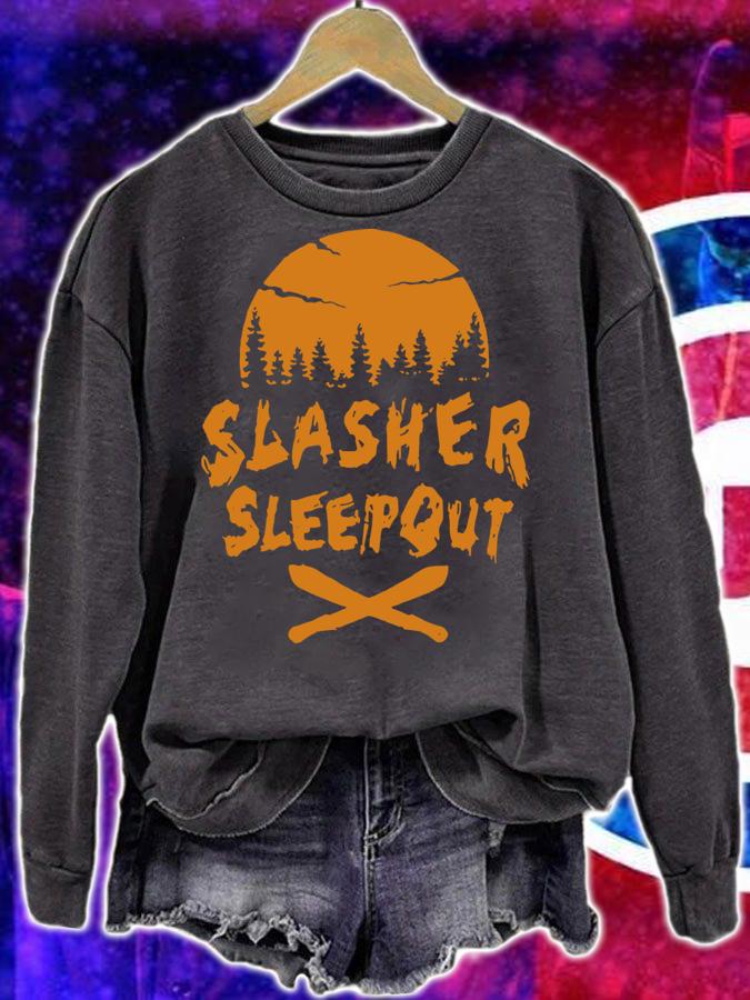 Slasher Sleepout t-shirt sweatshirt