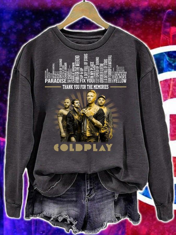 Thank You For The Memories Coldplay t-shirt sweatshirt
