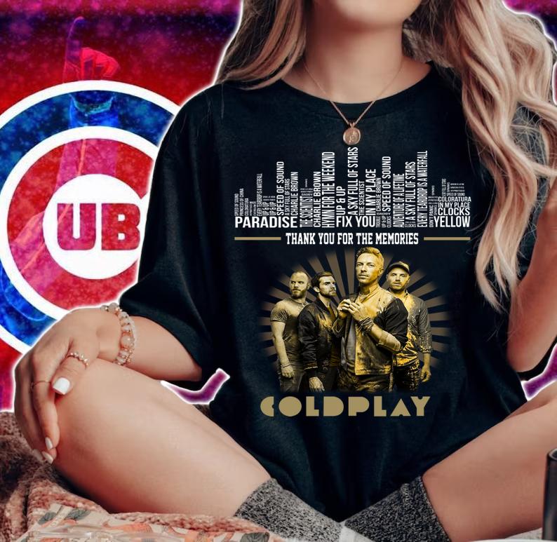 Thank You For The Memories Coldplay t-shirt woman shirt