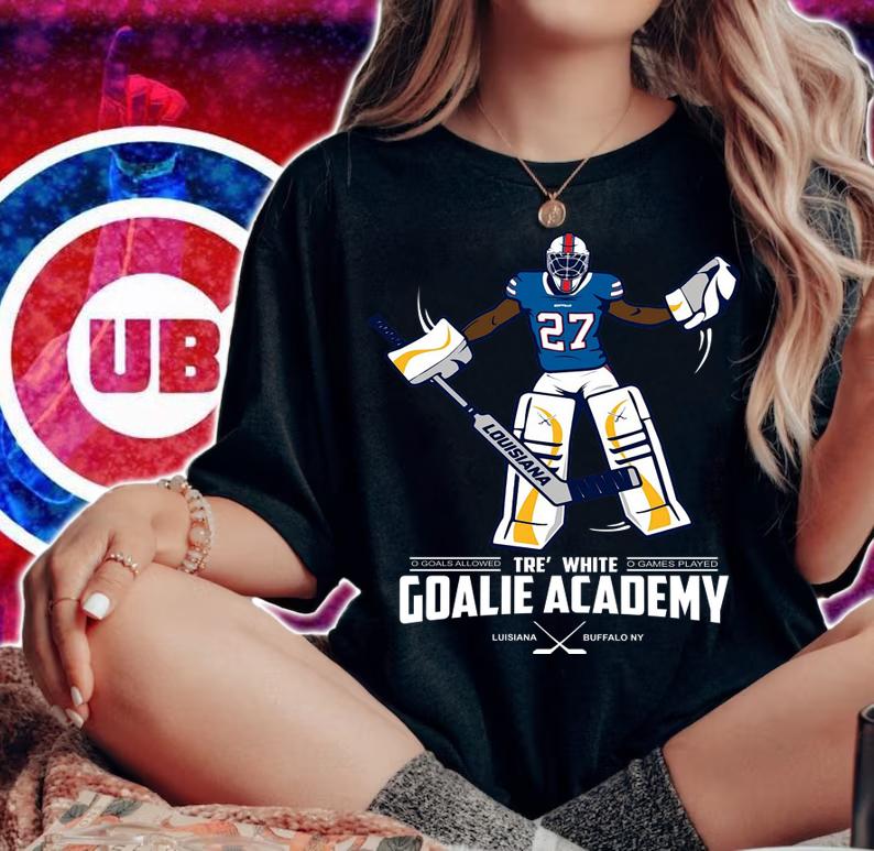 Tre' white goalie academy t-shirt woman shirt