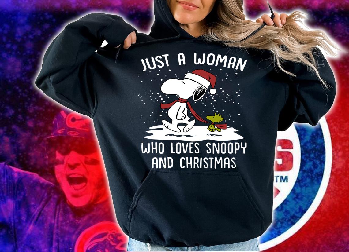 Just A Woman Who Loves Snoopy And Christmas t-shirt hoodie