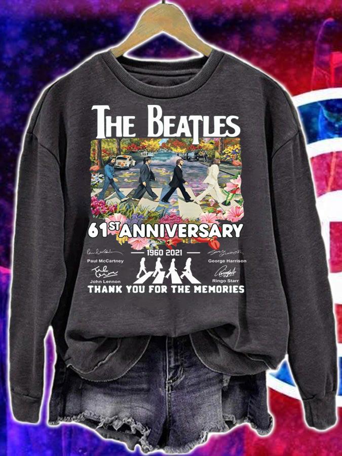 The Beatles 61st Anniversary Signature Thank You For The Memories t-shirt sweatshirt