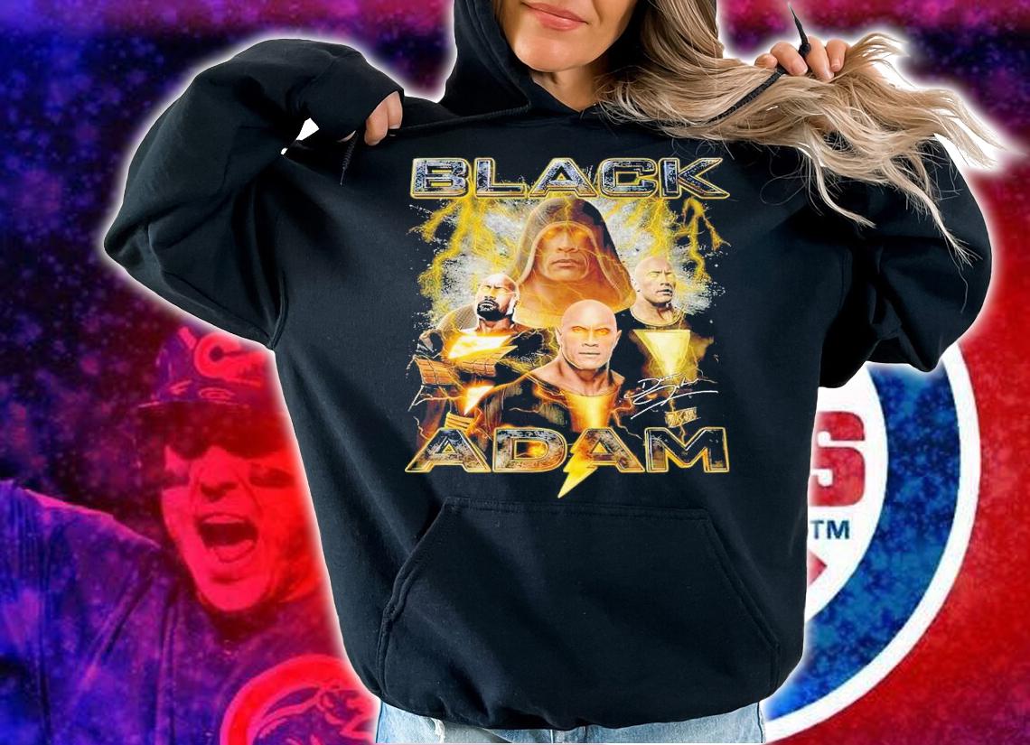 Black Adam signature pics shirt t-shirt hoodie