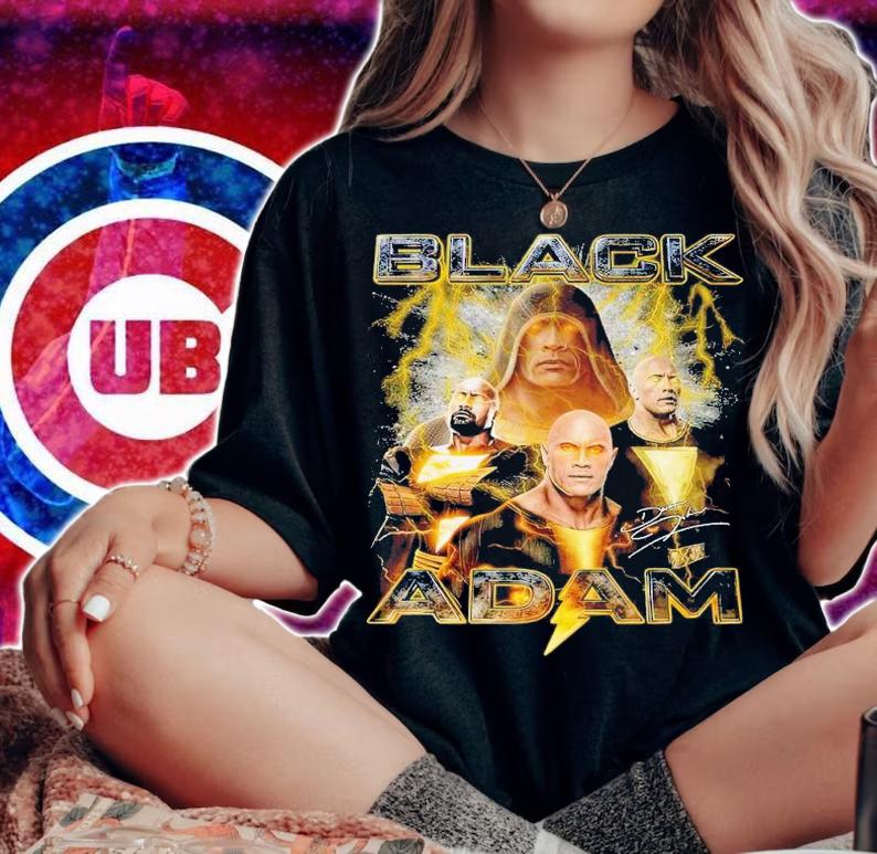 Black Adam signature pics shirt t-shirt woman shirt