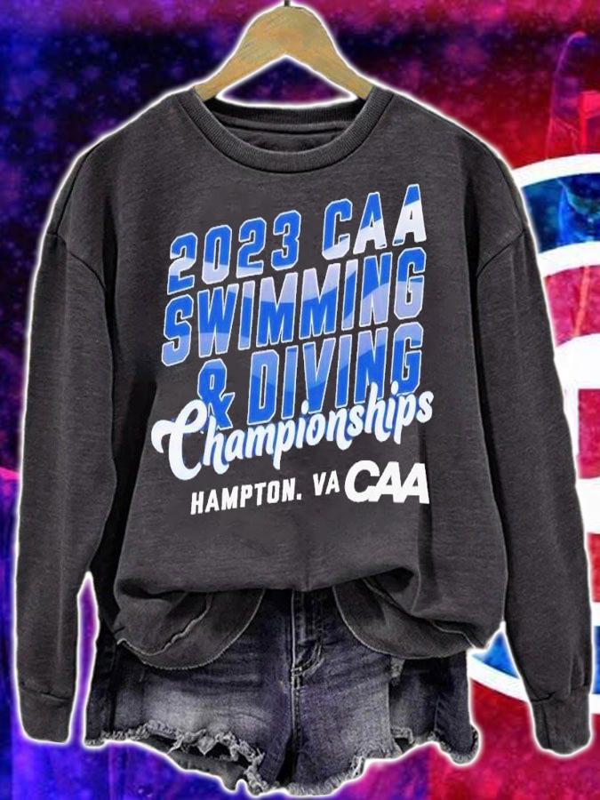 2023 CAA swimming and diving Championships Hampton shirt t-shirt sweatshirt