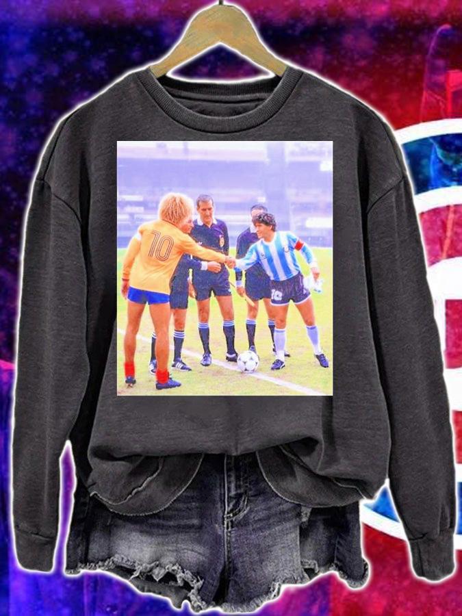 Carlos Valderrama & Diego Maradona Shirt t-shirt sweatshirt