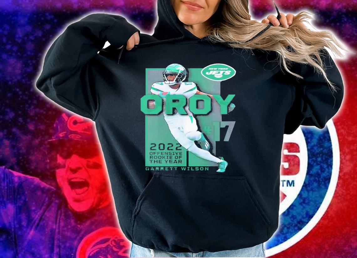 Garrett Wilson New York Jets 2022 NFL Offensive Rookie of the Year shirt t-shirt hoodie