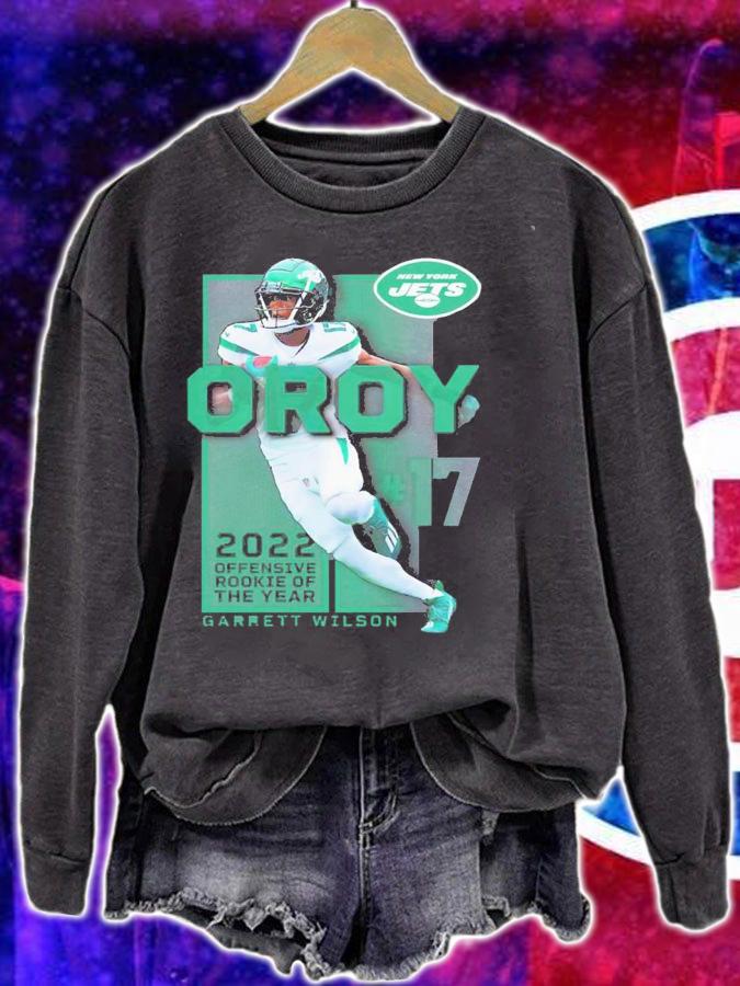 Garrett Wilson New York Jets 2022 NFL Offensive Rookie of the Year shirt t-shirt sweatshirt