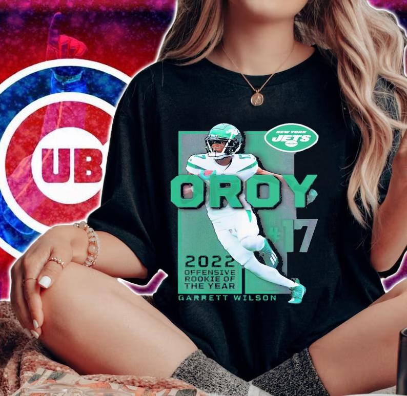 Garrett Wilson New York Jets 2022 NFL Offensive Rookie of the Year shirt t-shirt woman shirt