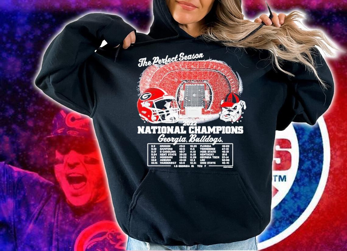 Georgia Bulldogs Back-To-Back College Football Playoff National Champions The Perfect Season Shirt t-shirt hoodie