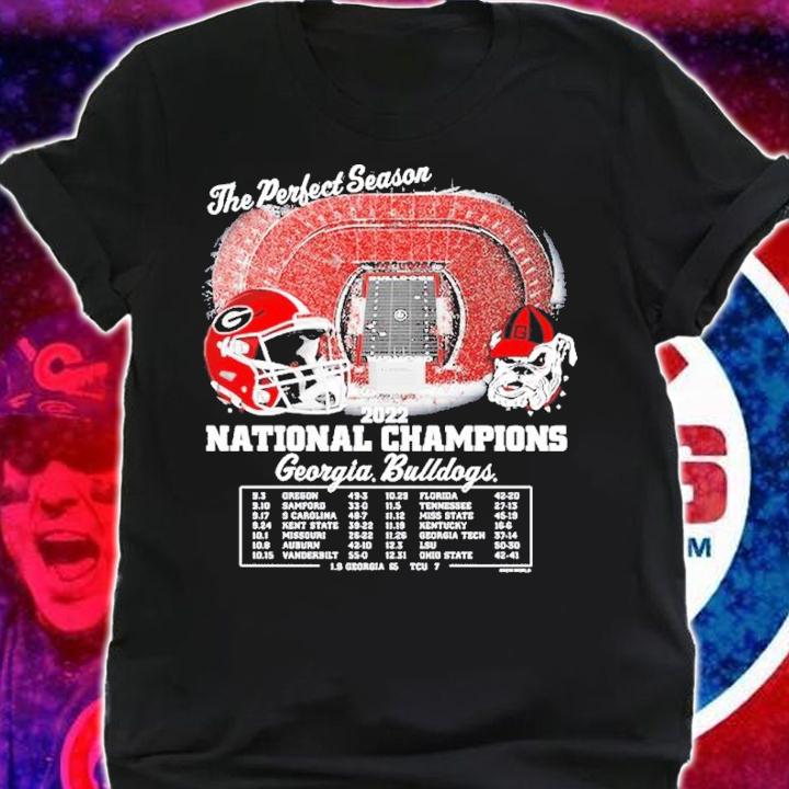 Georgia Bulldogs Back-To-Back College Football Playoff National Champions The Perfect Season Shirt t-shirt shirt