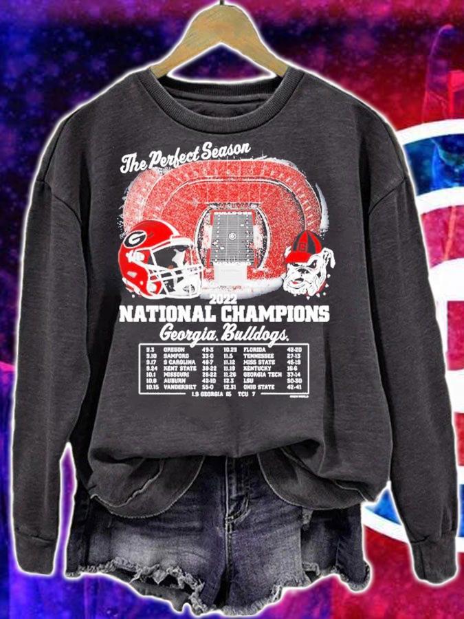 Georgia Bulldogs Back-To-Back College Football Playoff National Champions The Perfect Season Shirt t-shirt sweatshirt