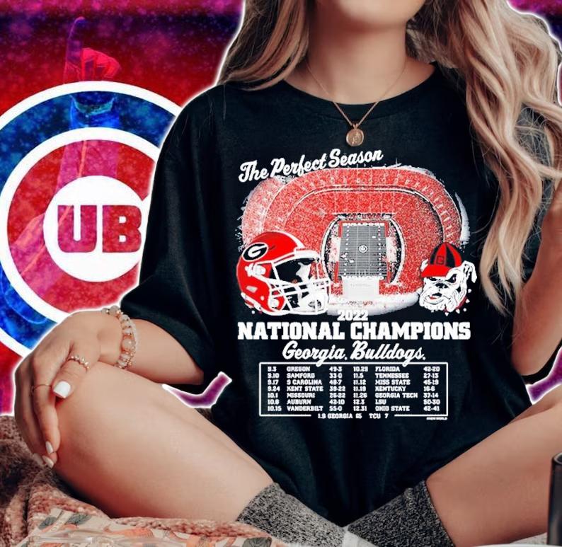 Georgia Bulldogs Back-To-Back College Football Playoff National Champions The Perfect Season Shirt t-shirt woman shirt