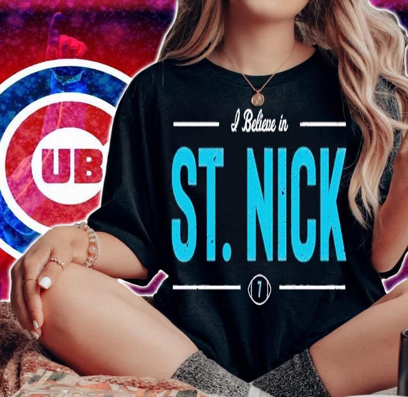 I believe in St. Nick shirt t-shirt woman shirt