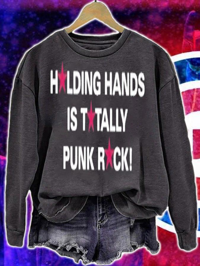 Holding hands is totally punk rock shirt t-shirt sweatshirt