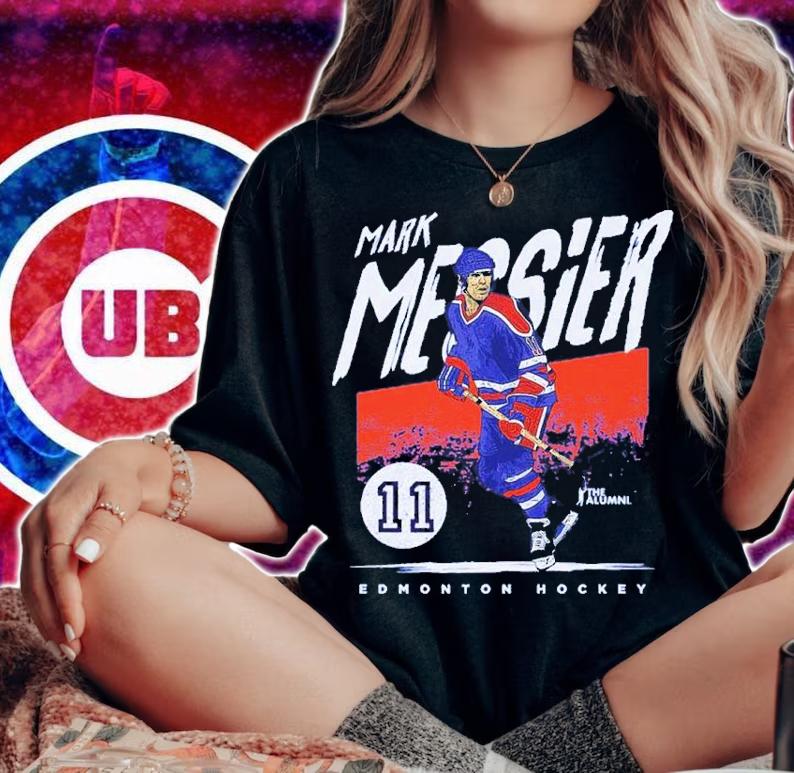 Mark Messier Edmonton Grunge NHLA Hockey Shirt t-shirt woman shirt
