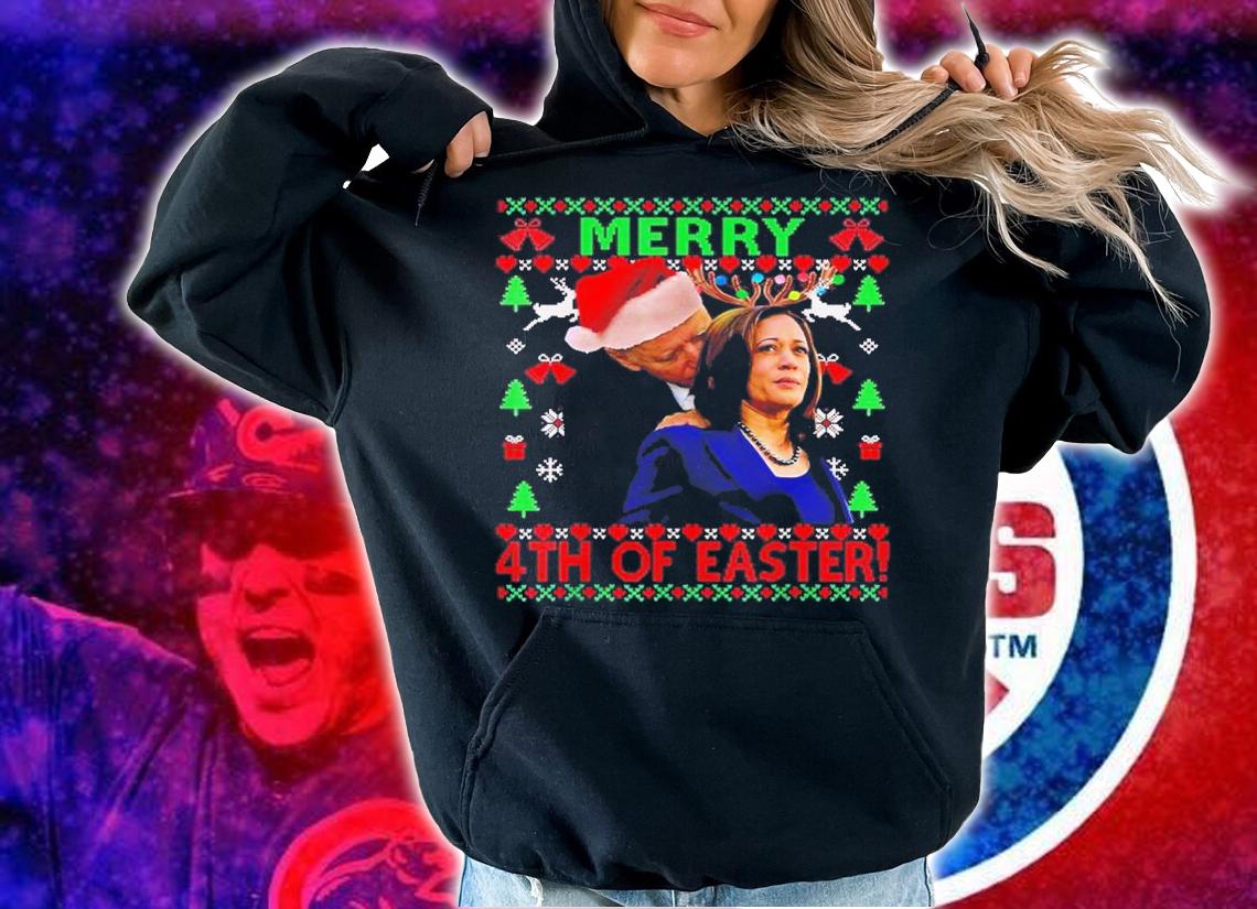 Merry 4th Of Easter Funny Biden Ugly Christmas Shirt t-shirt hoodie