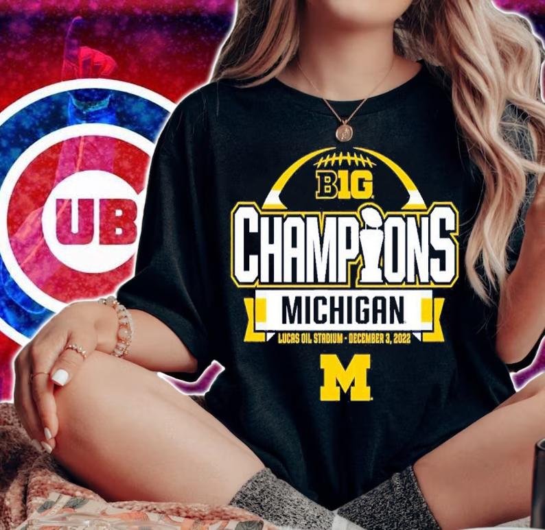 Michigan Wolverines 2022 Big Ten Champions December 3 Shirt t-shirt woman shirt