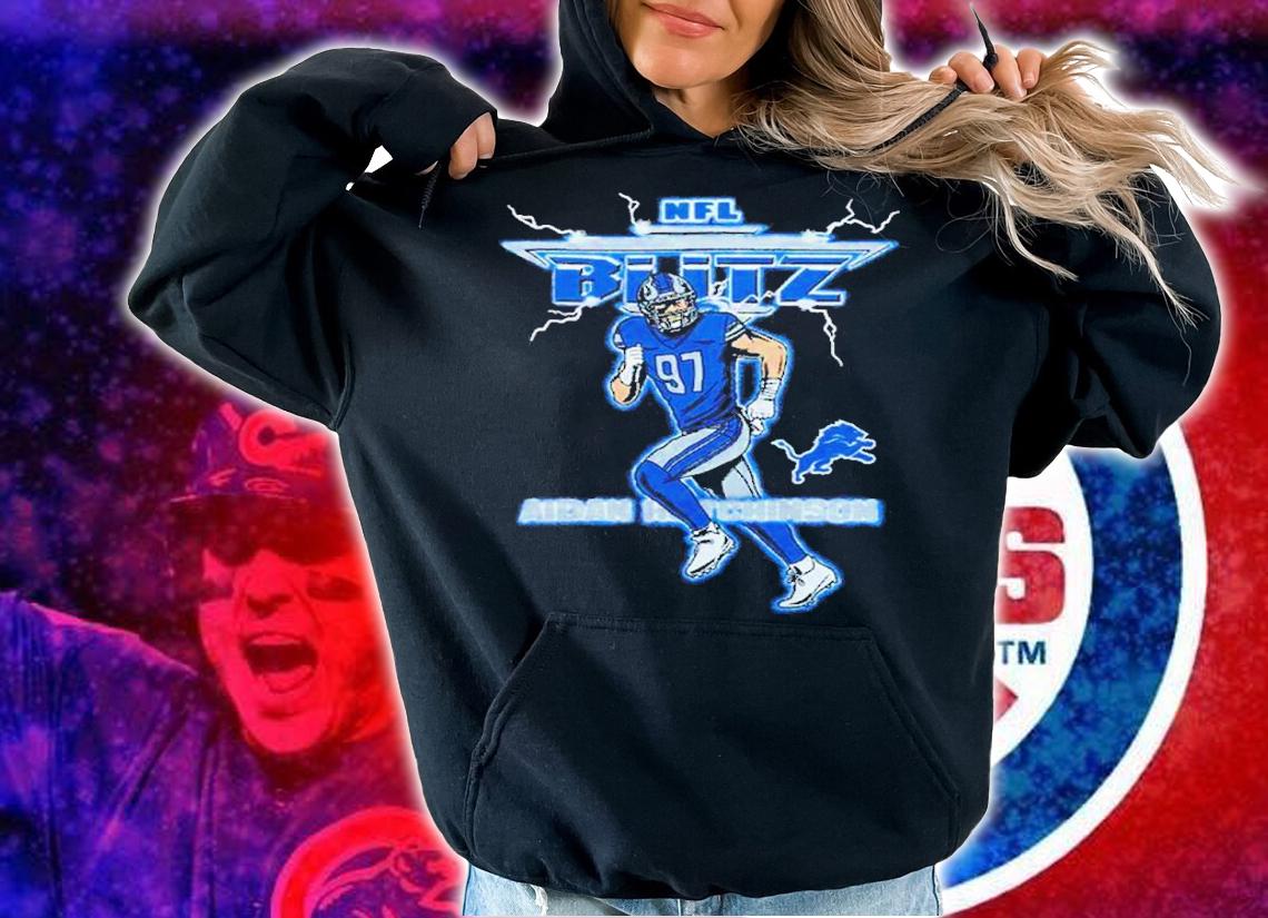 NFL Blitz Lions Aidan Hutchinson Shirt t-shirt hoodie