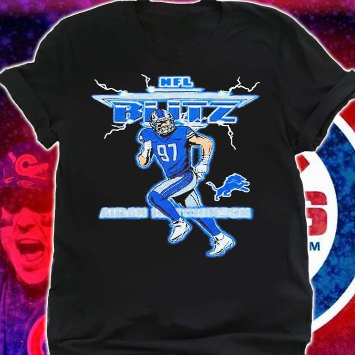 NFL Blitz Lions Aidan Hutchinson Shirt t-shirt shirt