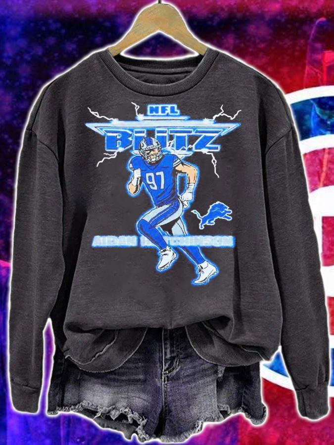 NFL Blitz Lions Aidan Hutchinson Shirt t-shirt sweatshirt
