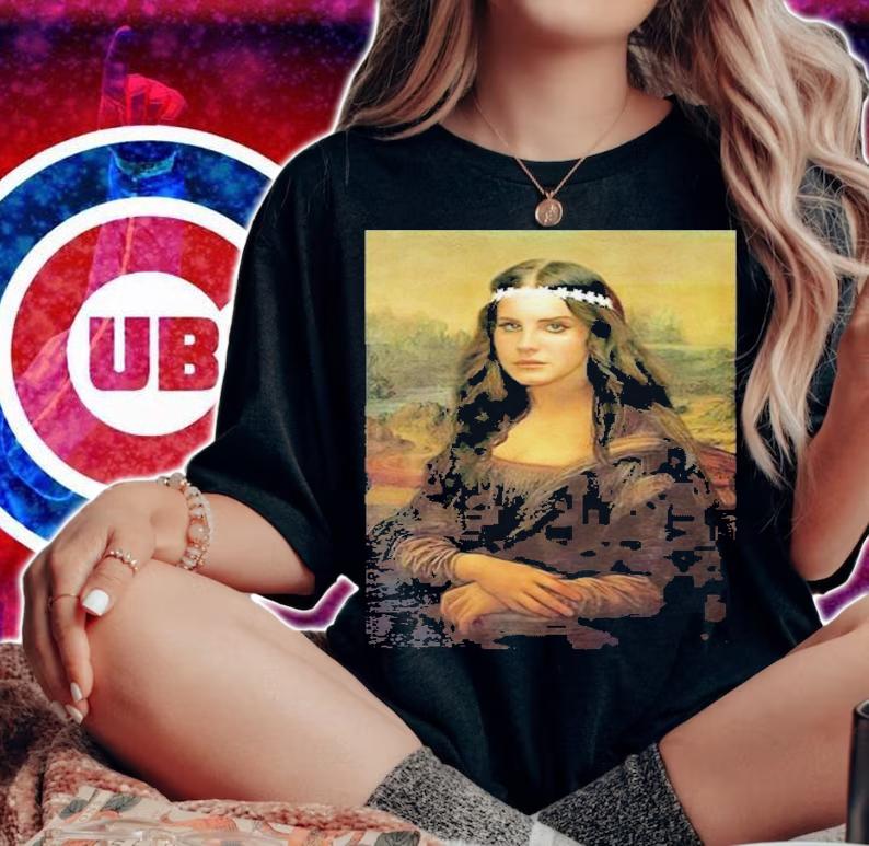 Mona Lisa Da Vinci Parody Lana Del Rey shirt t-shirt