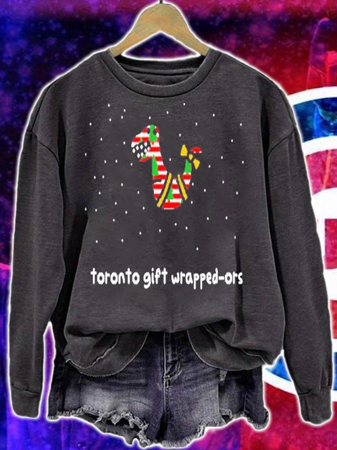 NBA Christmas Toronto Gift Wrapped-Ors Shirt t-shirt sweatshirt