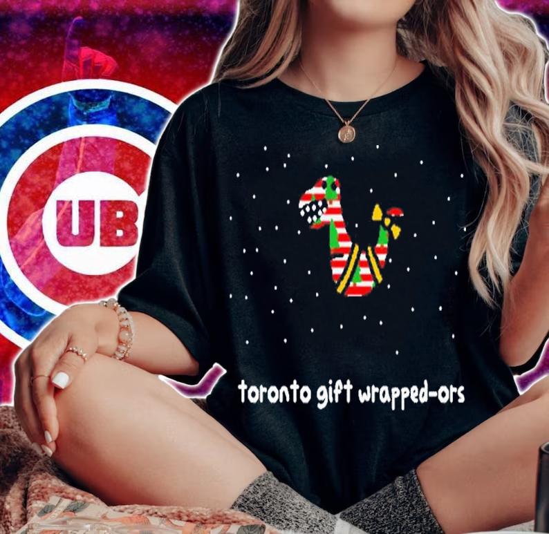 NBA Christmas Toronto Gift Wrapped-Ors Shirt t-shirt woman shirt