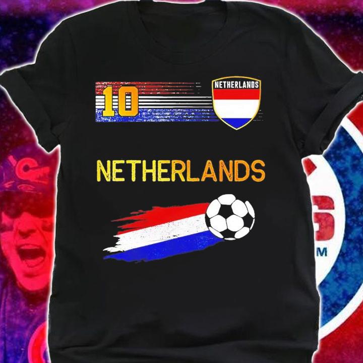 Netherlands Soccer Dutch Football Retro 10 shirt t-shirt