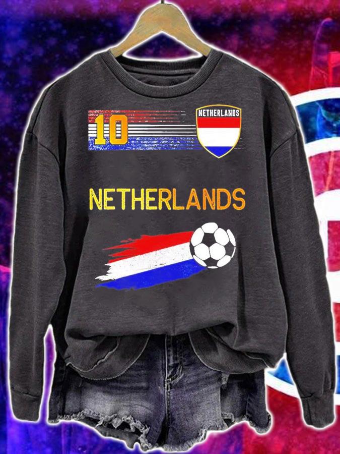 Netherlands Soccer Dutch Football Retro 10 shirt t-shirt