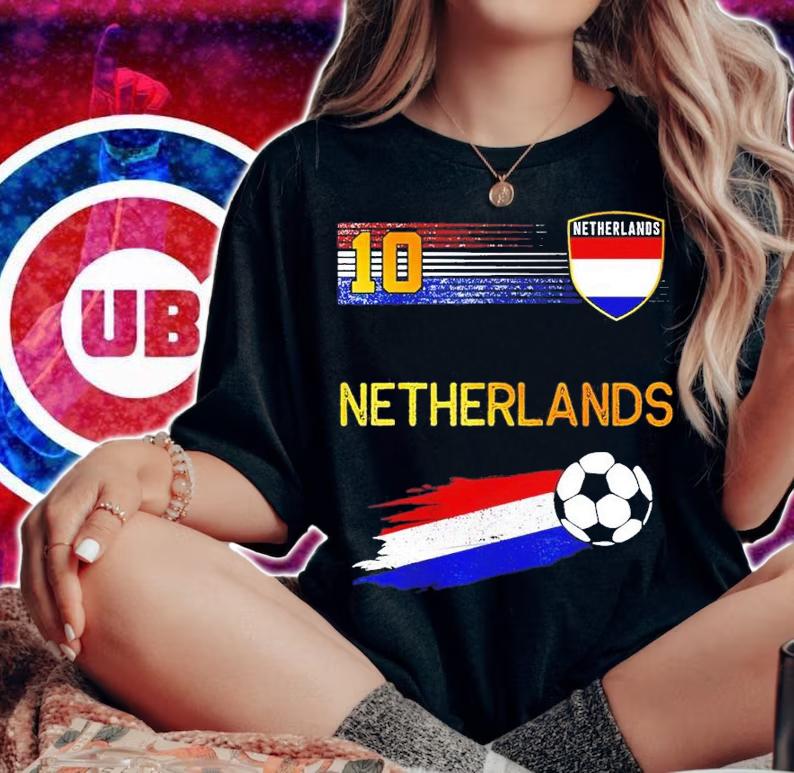 Netherlands Soccer Dutch Football Retro 10 shirt t-shirt