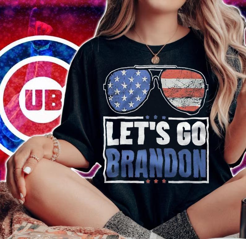 Let's Go Brandon USA Flag Sunglasses Anti Bien Liberal Club T-Shirt t-shirt woman shirt