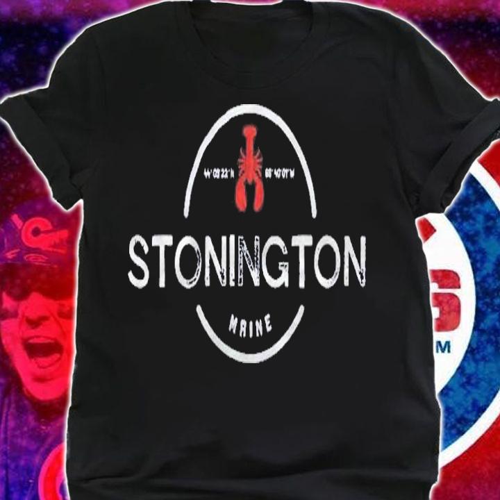 Stonington Maine Graphic Loster Coordinates Shirt shirt