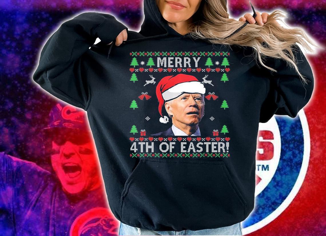 Merry 4th Of Easter Funny Joe Biden Christmas Ugly T-Shirt