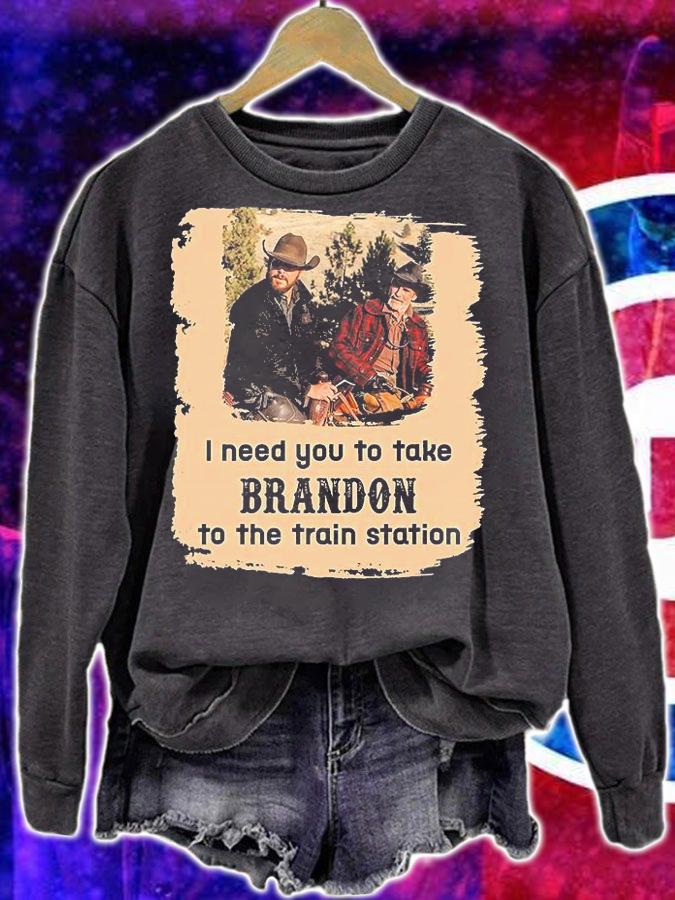 Nice I Need You To Take Brandon To The Train Station Vintage T-Shirt