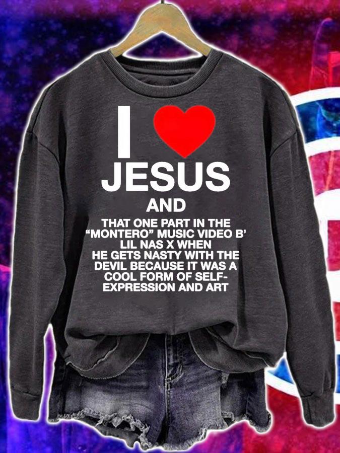 I love Jesus and that one part in the montero music video b shirt sweatshirt