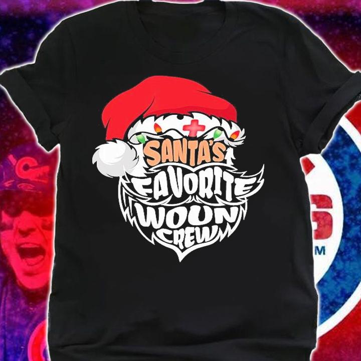 Santa's favorite wound crew Christmas T-shirt shirt
