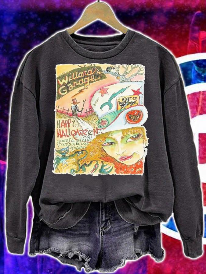 Happy Halloween Willard's Garage shirt sweatshirt