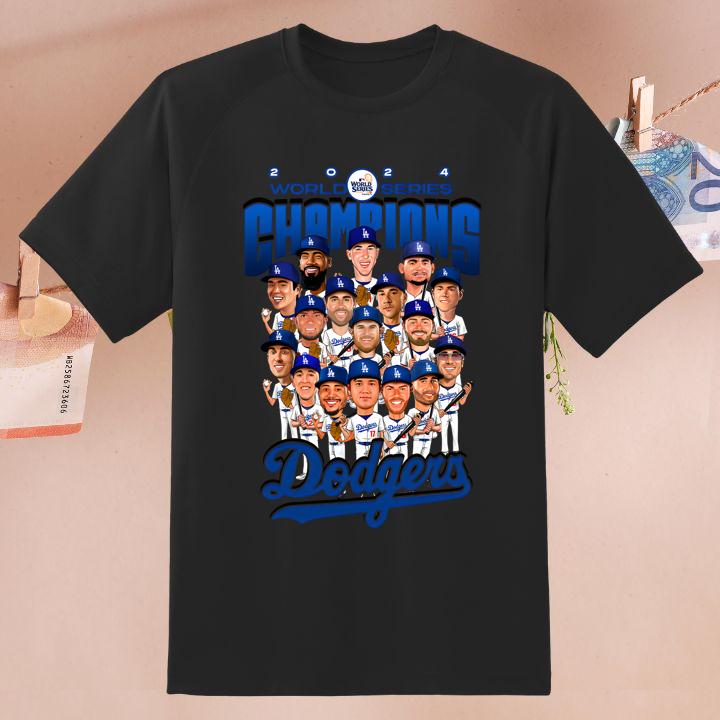 2024 World Series Champion Dodgers MLB Baseball Team Players Funny Shirt