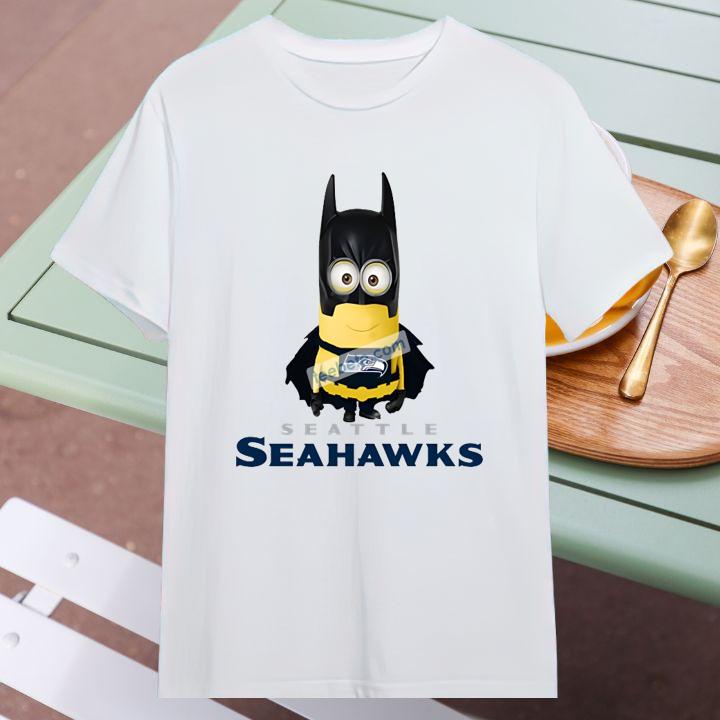 Funny Seattle Seahawks Minion Batman T-Shirt