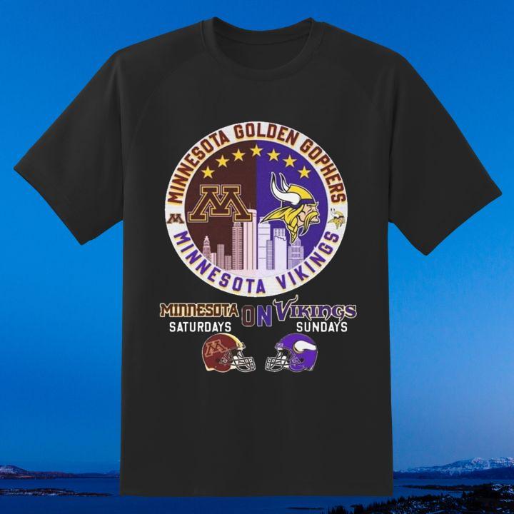 Hot Minneapolis Sports Teams Minnesota Golden Gophers and Vikings Shirt