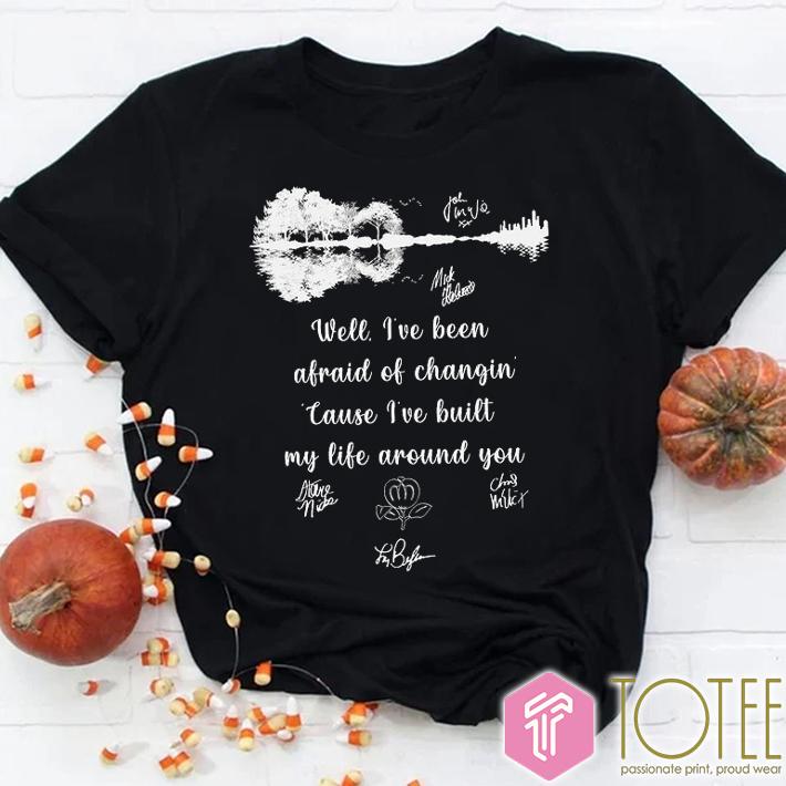 Trending Guitar Lake Fleetwood Mac Landslide Lyrics Autographs T-Shirt