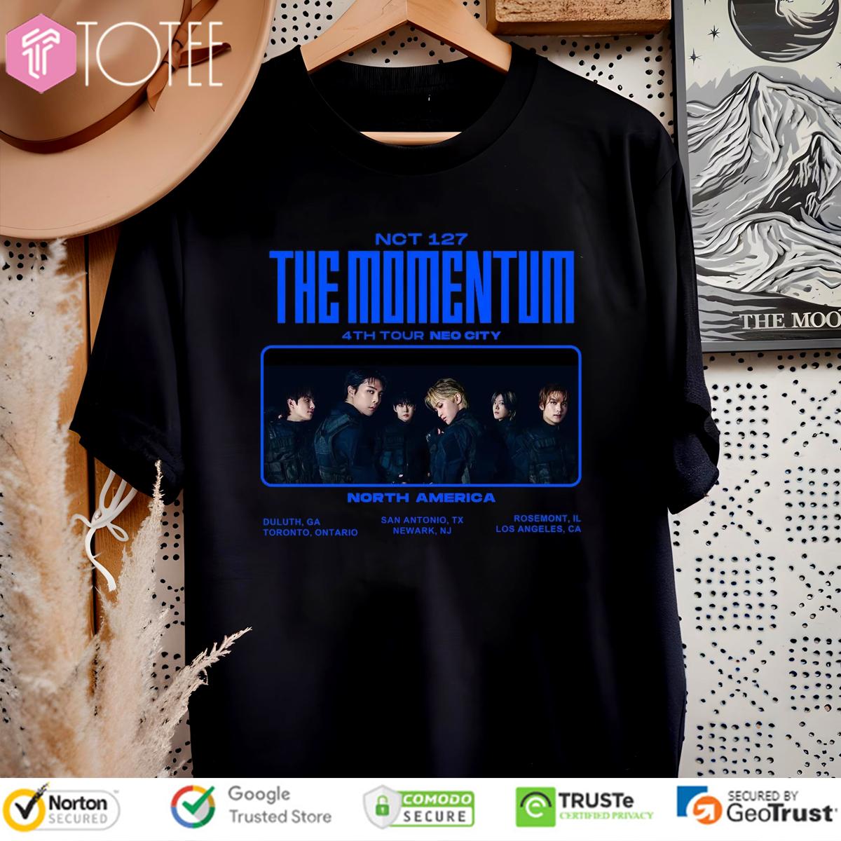 Nct 127 The Momentum 4Th Tour Neo City North America T-Shirt