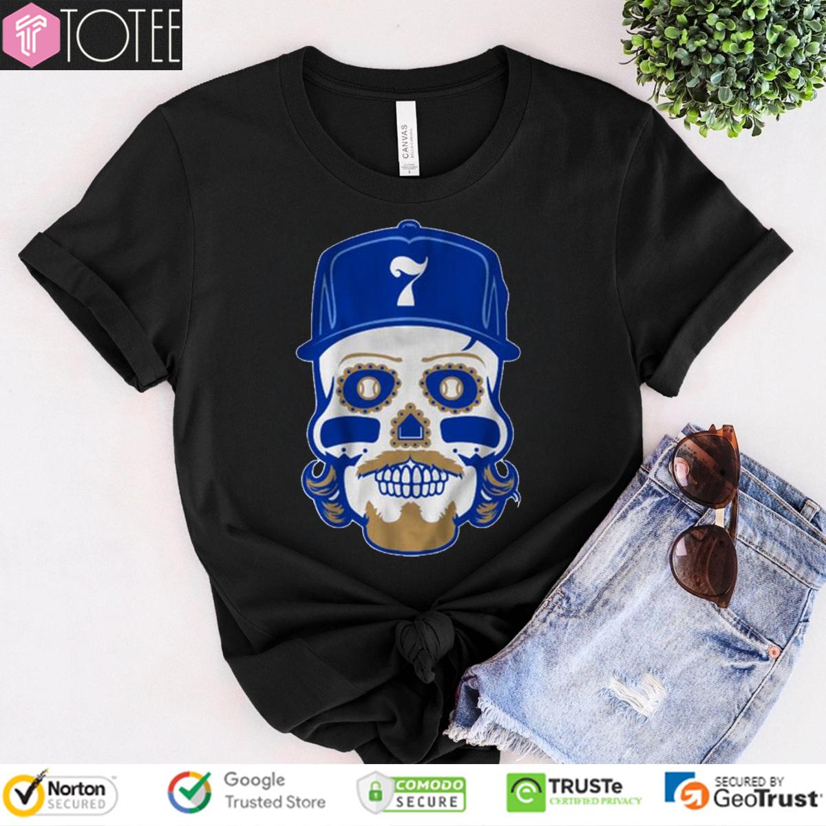 Bobby Witt Jr. Sugar Skull Kansas City Royals T-Shirt
