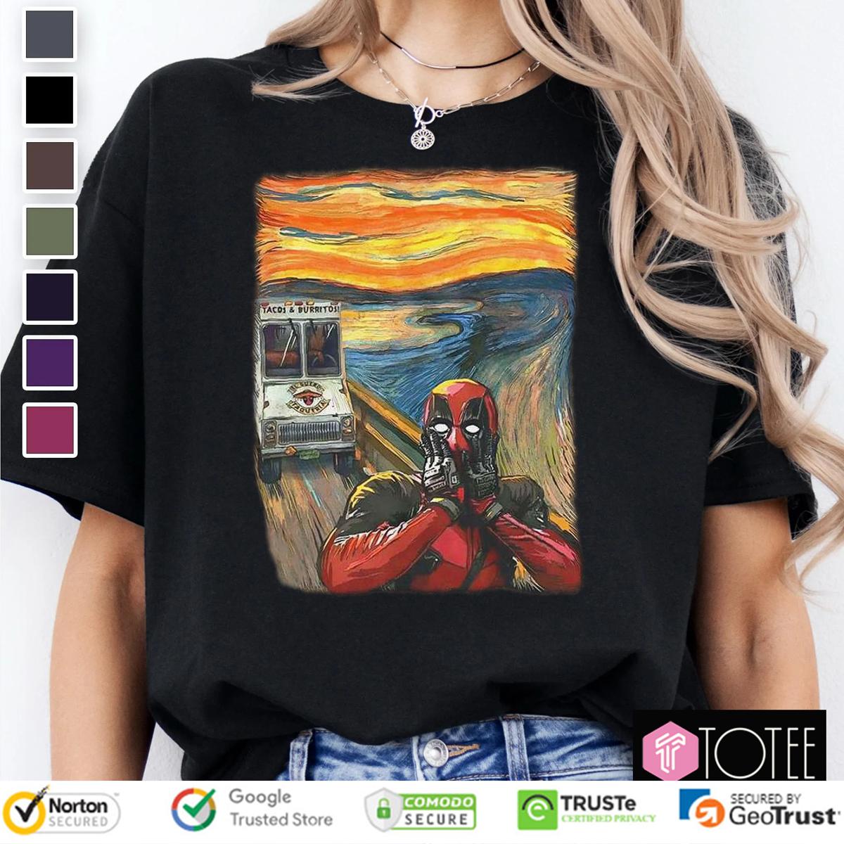 The Scream Parody Deadpool Marvel T-Shirt