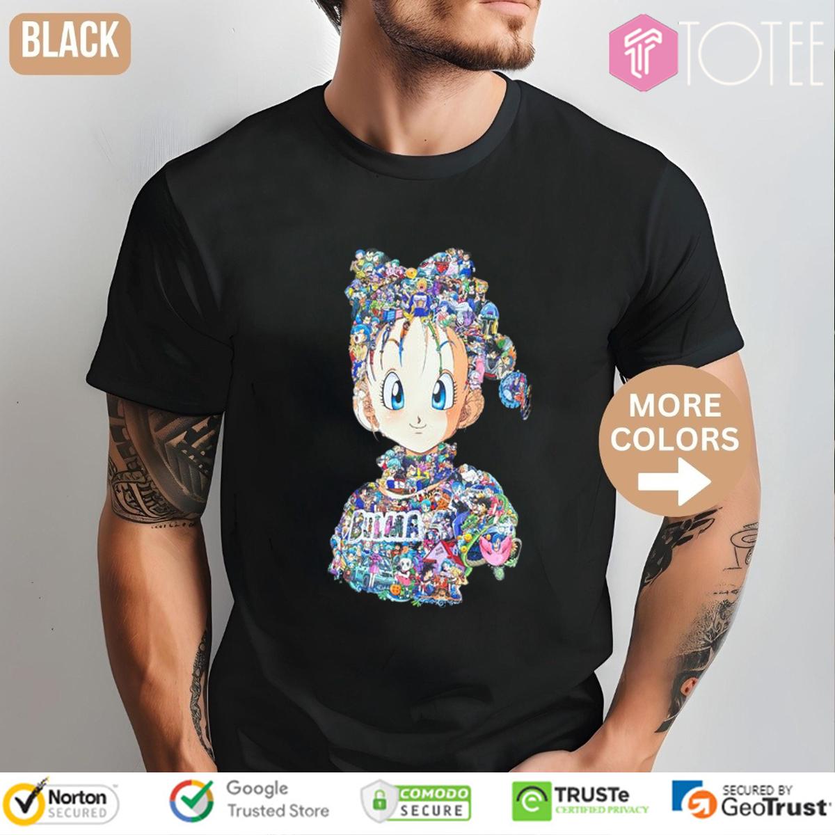 All Characters Inside Bulma Dragon Ball T-Shirt